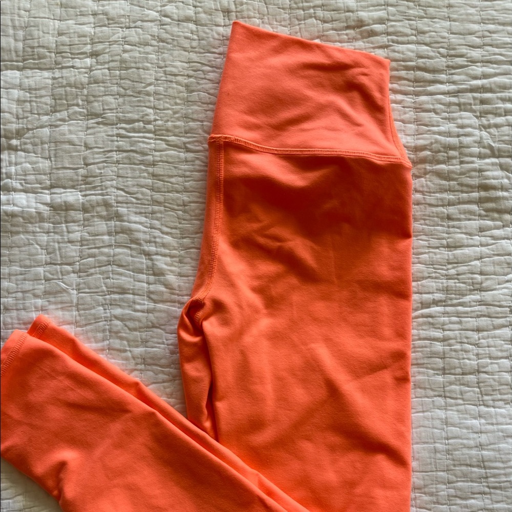 Alo Airlift leggings size Small Neon Coral color